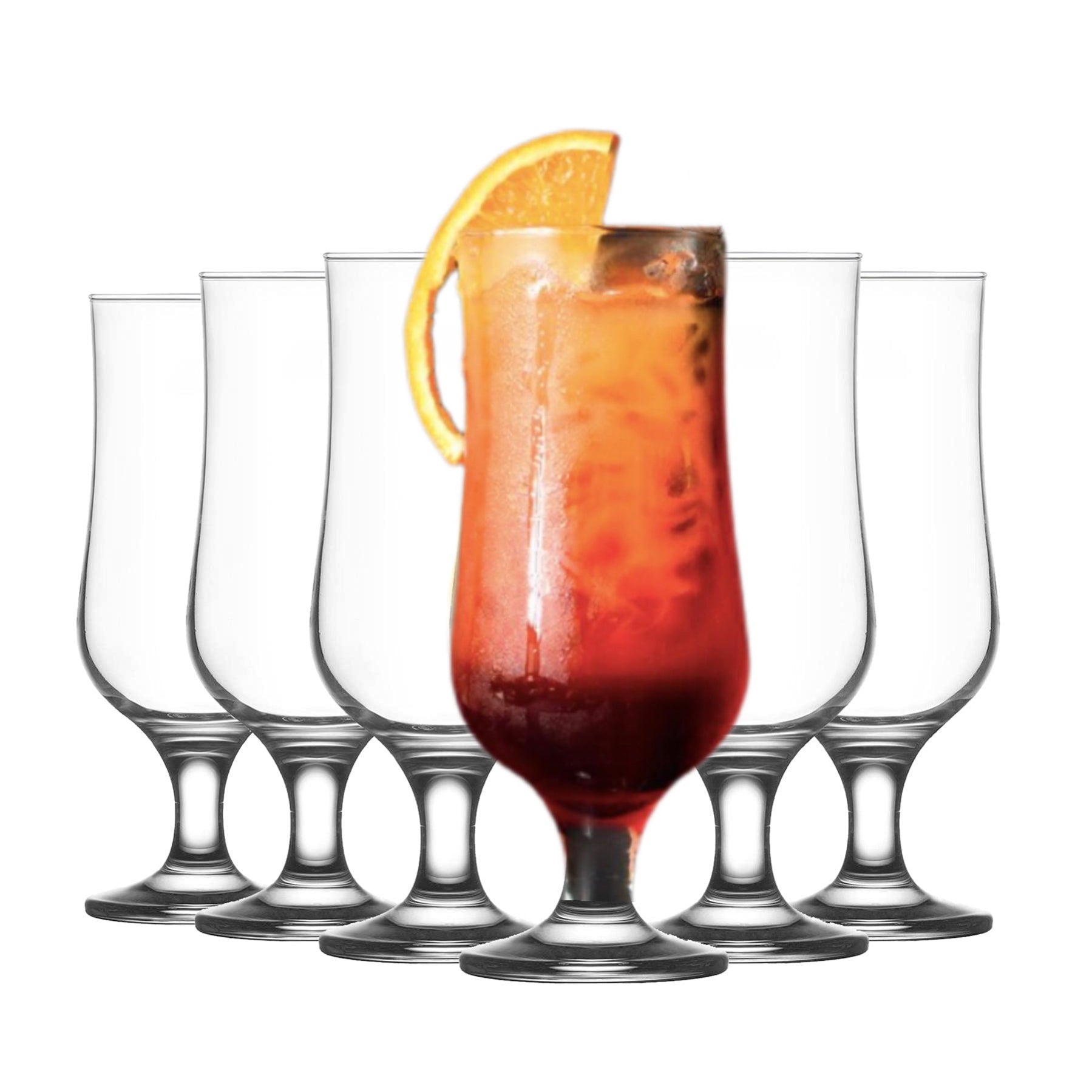 Set de 6 Copas de Cristal de 385 cc, Copas de Cocktail de Cristal, Copa para Batidos y Cóctel, Aptas para Lavavajillas