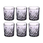 Set de 6 Vasos de Cristal, 350 ml | Agua y Bebidas Alcohólicas, Transparentes, Aptos para Lavavajillas