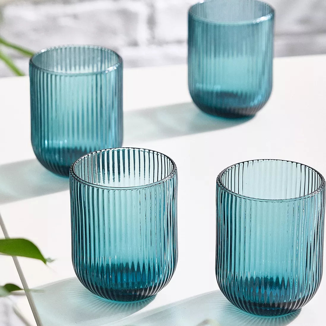 Set de 6 Vasos de Colores de cristales,Vaso de Vidrio de 270ml ,Productos de vidrio de alta calidad,Vasos de Bebida, Alcohol y Agua, Apto para uso diario